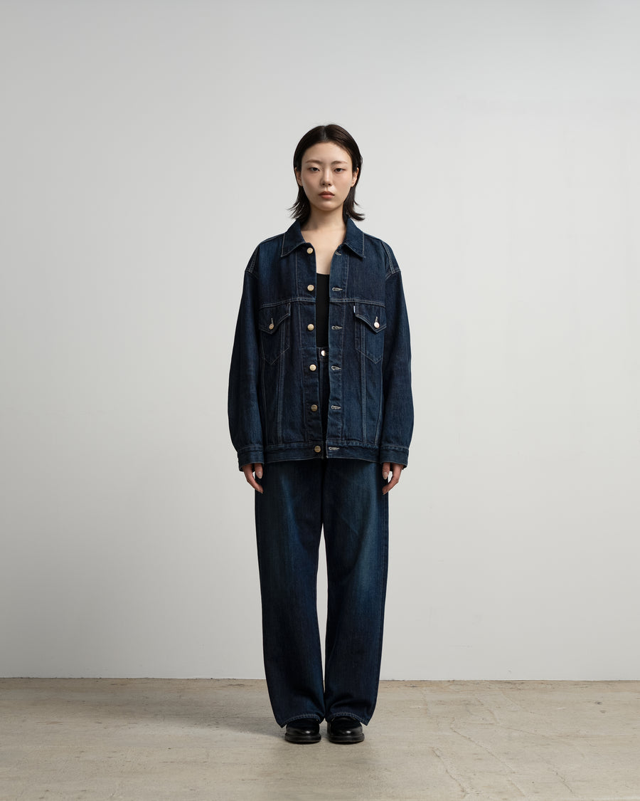 Selvage Denim Trucker Jacket-DARK FADE- – Graphpaper
