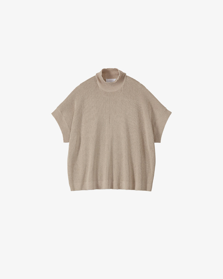 -SALE- Linen Solotex S/S Mock Neck Knit
