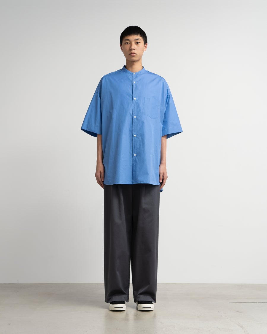 ALUMO for GP S/S Oversized Band Collar Shirt